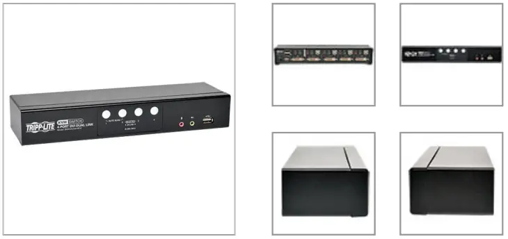 EATON B004 DUA4 HR K 4 Port DVI Dual Link USB KVM Switch