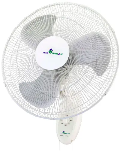 AIR GREAN AG-WF18L02PM 18 Inch Oscillating Wall Mount Fan