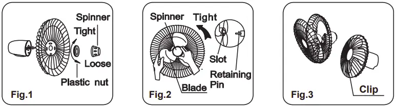 GRILL & FAN BLADE ASSEMBLY