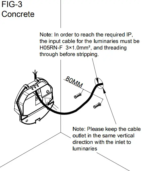 HALCYON EX913 B34 Exterior 4W Low Glare Wall Eyelid Light - parts 3