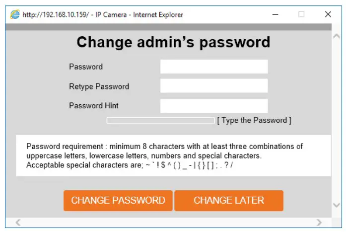 Change Password