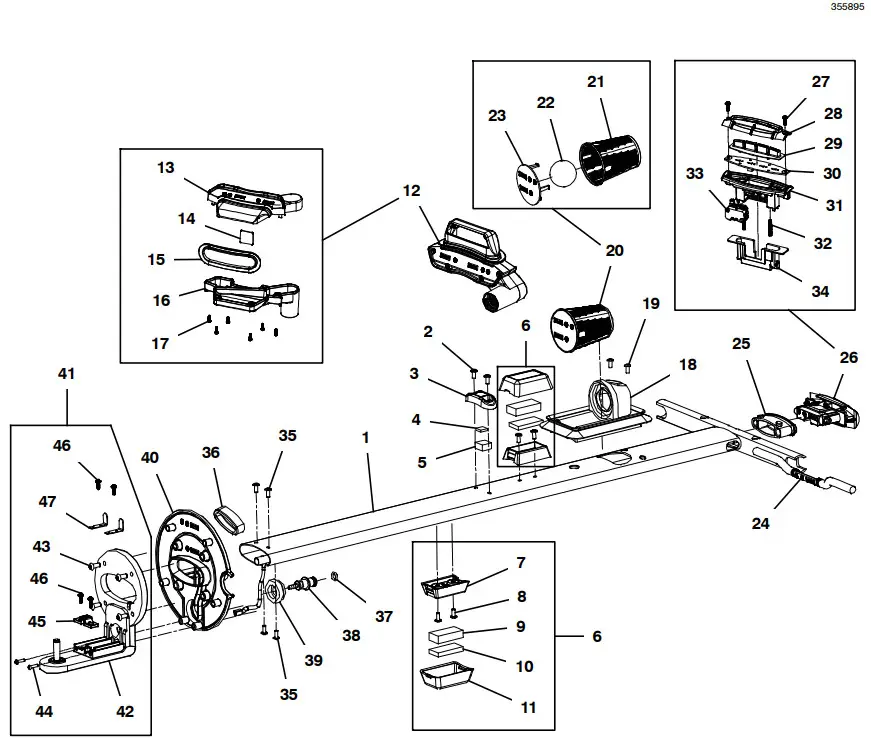 TENNANT i mop Lite Walk Behind Floor Scrubber - HANDLE ASSEMBLY