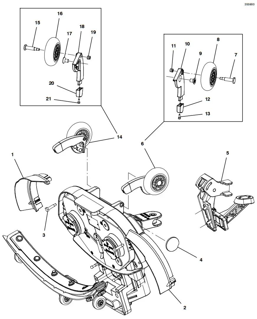 TENNANT i mop Lite Walk Behind Floor Scrubber - SCRUB HEAD1