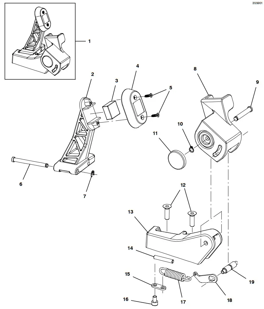 TENNANT i mop Lite Walk Behind Floor Scrubber - SCRUB HEAD2