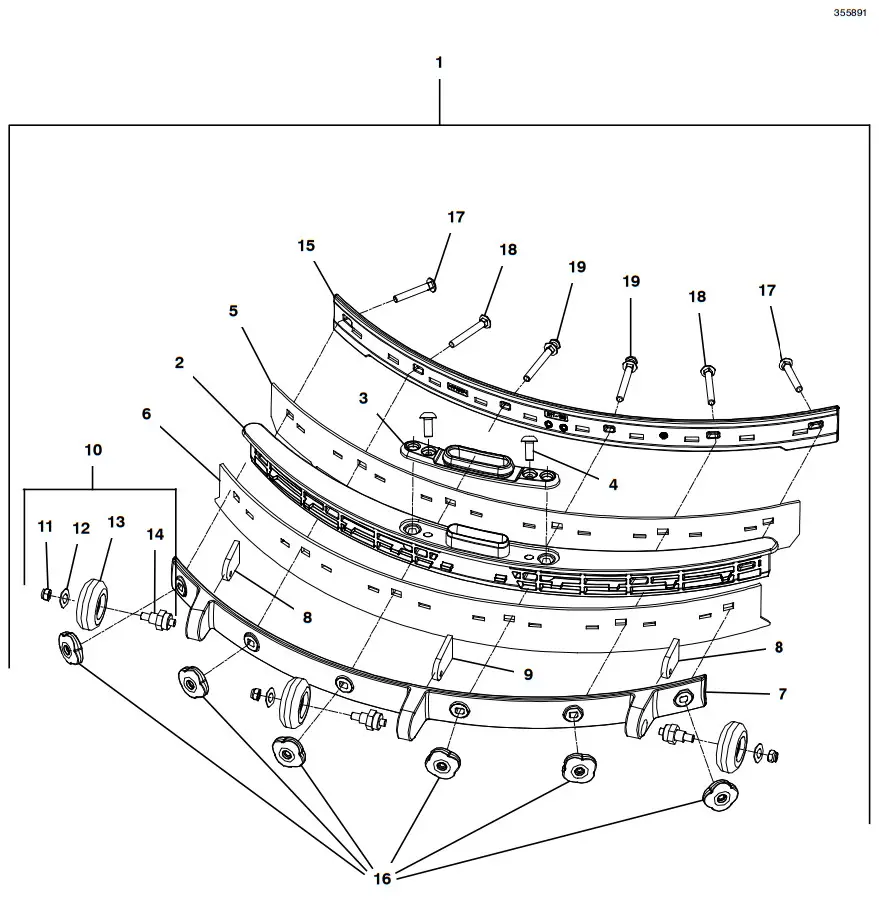 TENNANT i mop Lite Walk Behind Floor Scrubber - SQUEEGEE ASSEMBLY