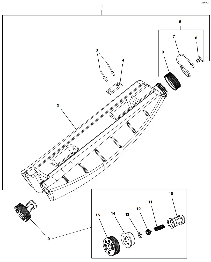 TENNANT i mop Lite Walk Behind Floor Scrubber - WATER TANK