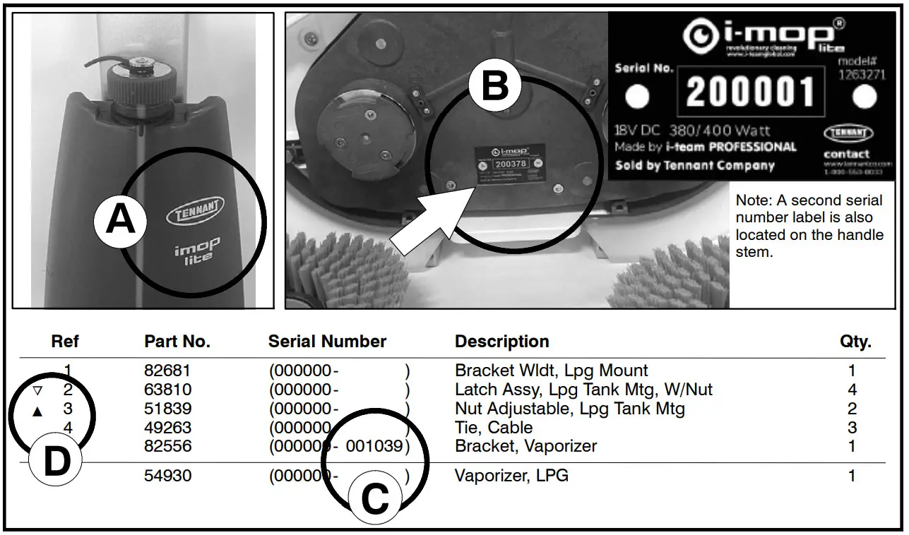 TENNANT i mop Lite Walk Behind Floor Scrubber - fig1