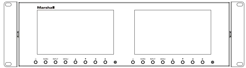 Marshall M LYNX 702 V 3 Dual 7 Inch LCD Display-Panel