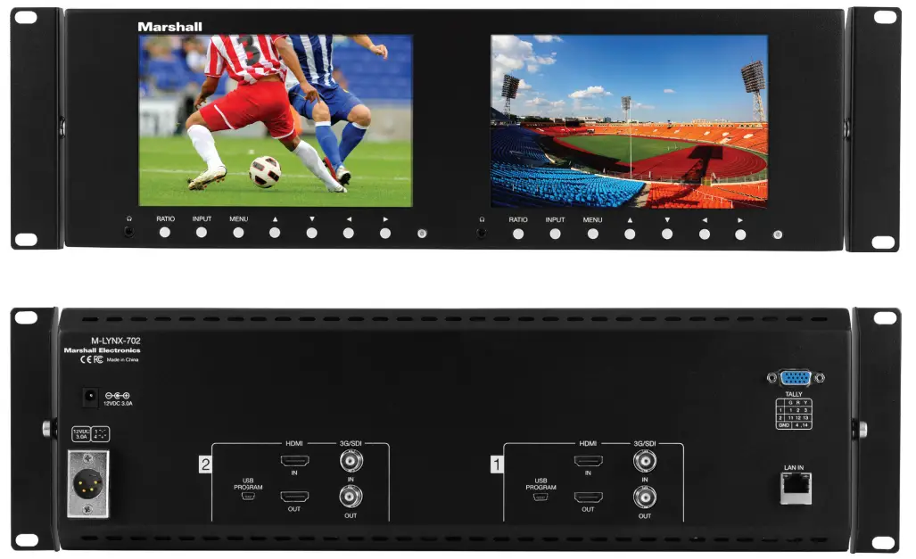 Marshall M LYNX 702 V 3 Dual 7 Inch LCD Display