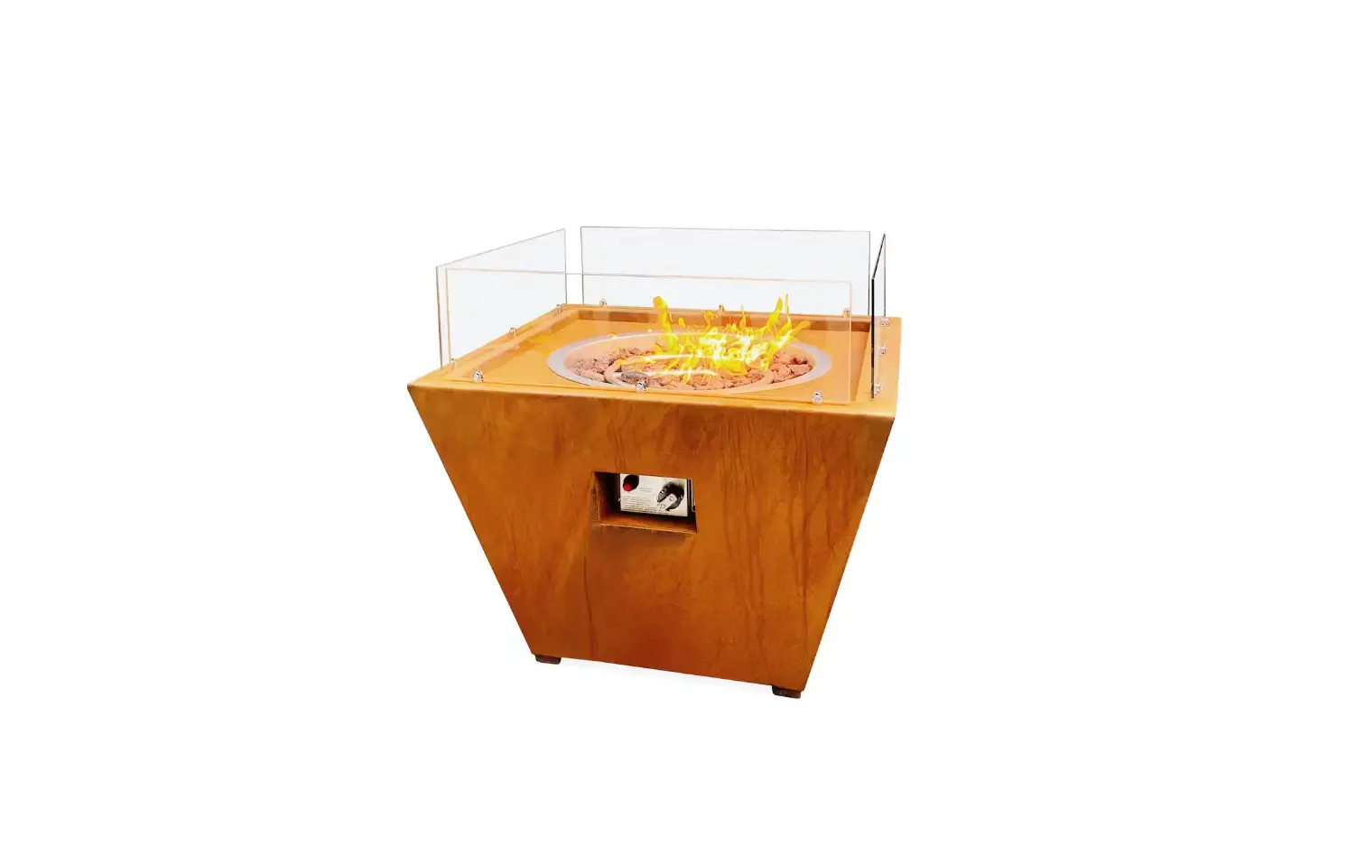 Lyfco 143-1-26 Husum Gas-fired Fireplace In Corten Steel Instruction Manual