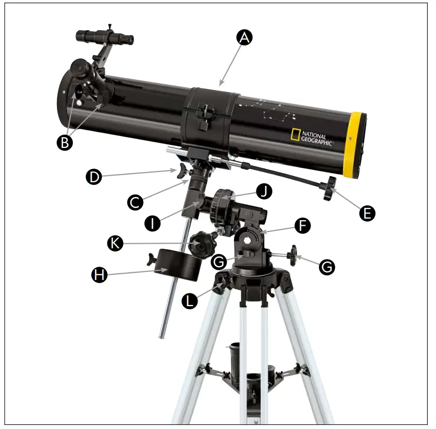 BRESSER 9454103 Reflector Telescope 76 700 EQ - Handling