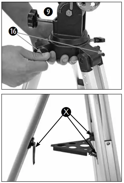 BRESSER 9454103 Reflector Telescope 76 700 EQ - Tripod1