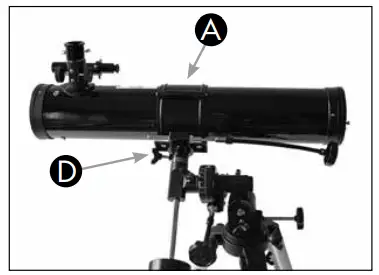 BRESSER 9454103 Reflector Telescope 76 700 EQ - latitude 1