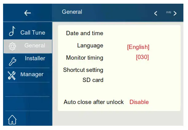 TELRAN DX470 2 Wire System Wi Fi 7 Inch Digital Color TFT Monitor - fig 31