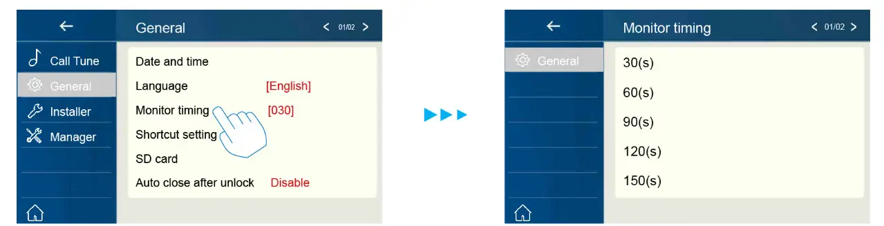 TELRAN DX470 2 Wire System Wi Fi 7 Inch Digital Color TFT Monitor - fig 35