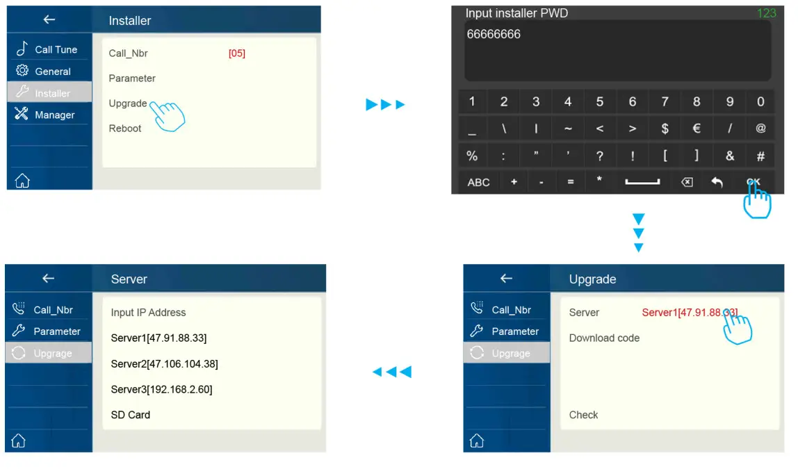 TELRAN DX470 2 Wire System Wi Fi 7 Inch Digital Color TFT Monitor - fig 41