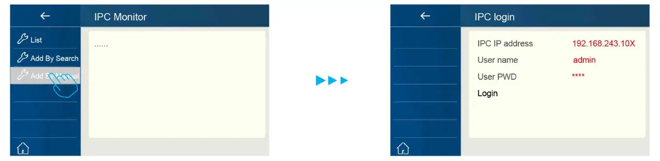 TELRAN DX470 2 Wire System Wi Fi 7 Inch Digital Color TFT Monitor - fig 52