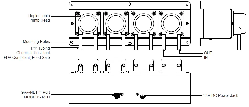 AGROWTEK ADi Pumps AgrowDose Intelligent Peristaltic Metering Pumps 2