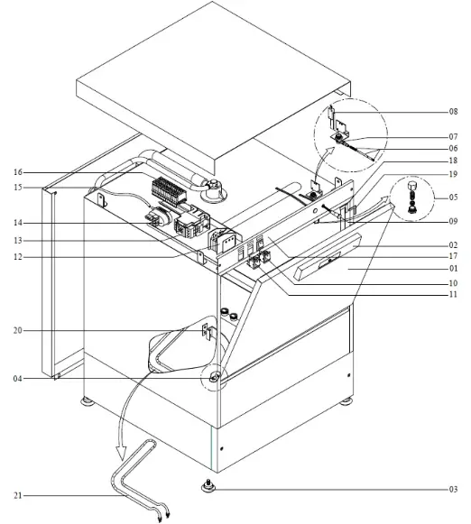 Kingfisher ABW12P Commercial Dishwashers - DIAGRAM2