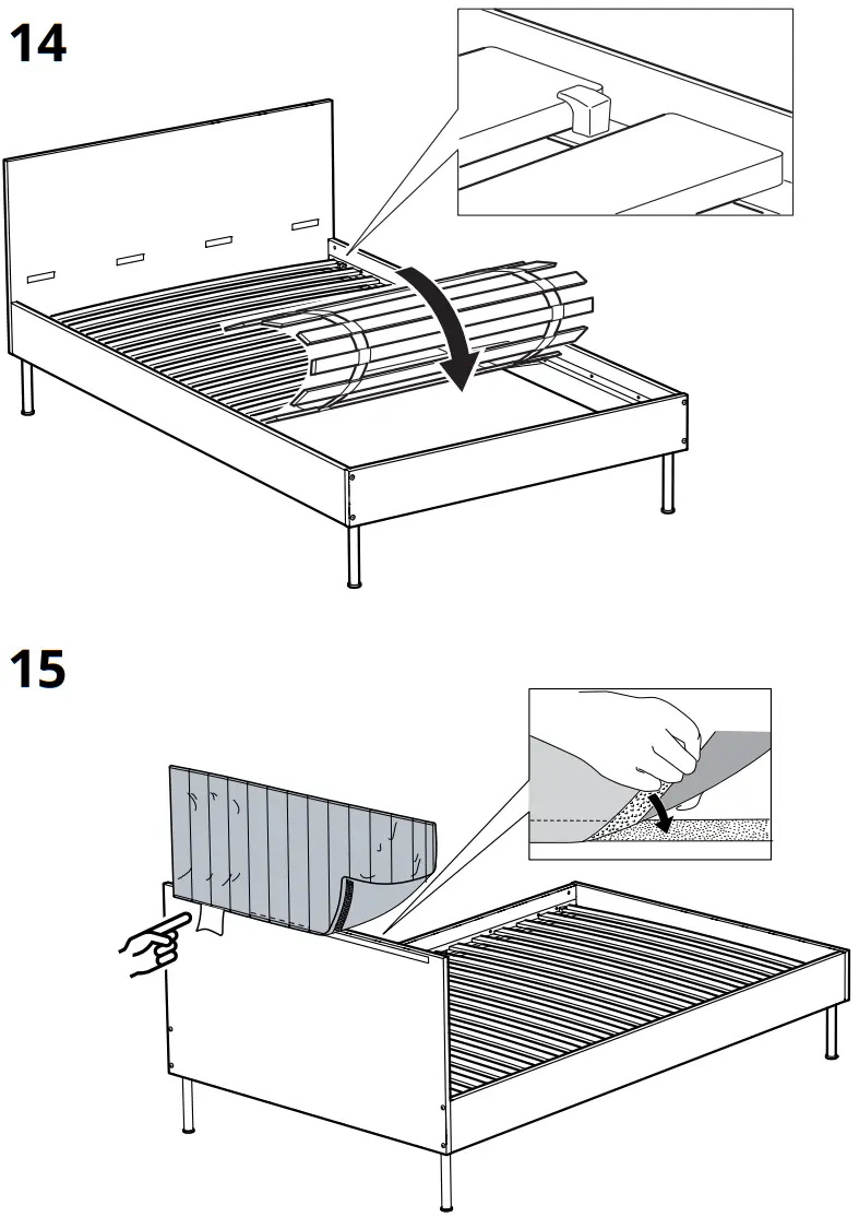 IKEA BRUKSVARA Bed Frame 90x200 cm - Assembly 7