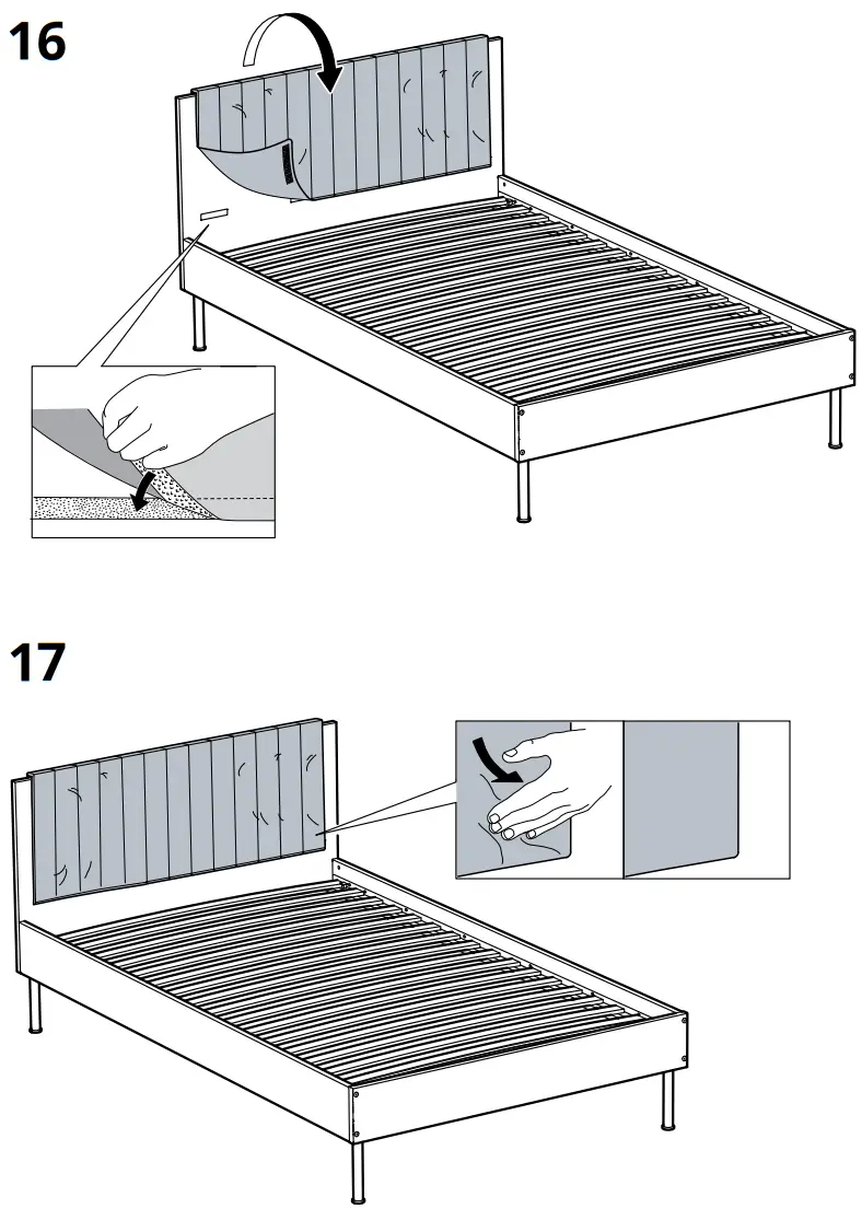 IKEA BRUKSVARA Bed Frame 90x200 cm - Assembly 8