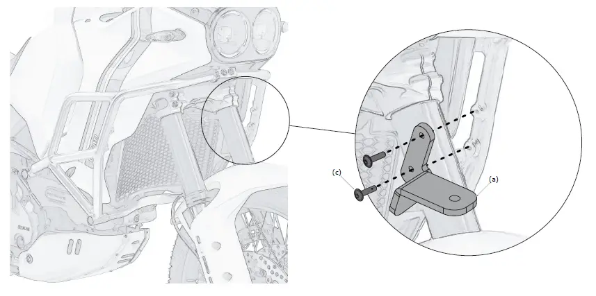 DENALI-LAH-22-10302 Ducati-DesertX-Crash-Bar-Light-Mounting-Brackets-fig- (2)