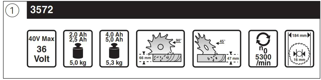 SKIL 3572 Brushless Cordless Circular Saw - overview 1