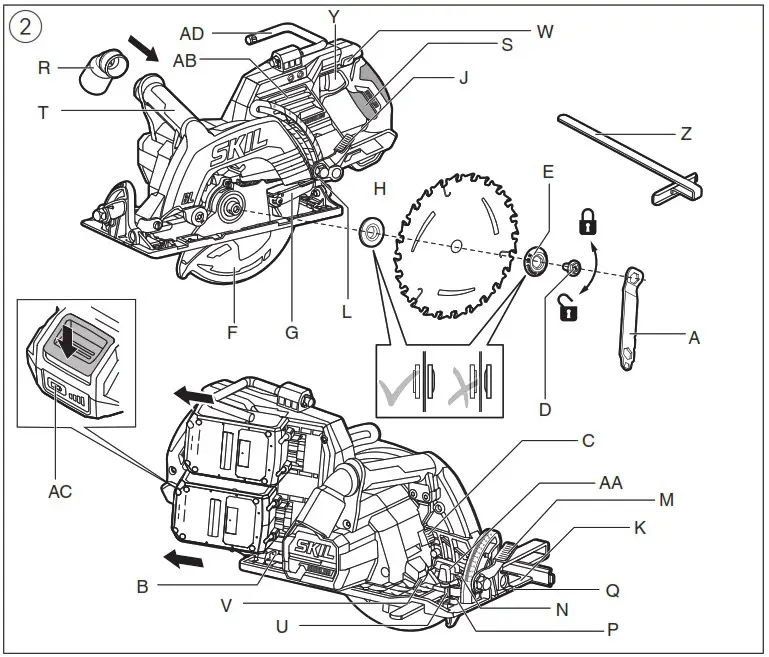 SKIL 3572 Brushless Cordless Circular Saw - overview 2