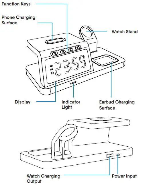 LASERCO-WLC-3IN1A-098-Laser-3-in-1-Alarm-Clock-with-Wireless-Charging-Station-fig-1