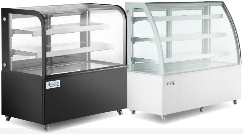 AVANTCO 193BCD36B Curved Glass Bakery Display Cases A0