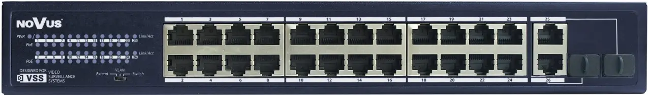 Novus NVS-3324SP 24 Port PoE Plus Switch