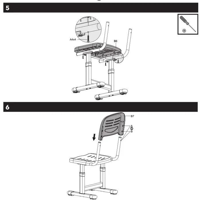 alzo ergo APW EGETJ4100Y Manually Adjustable Kids Desk ETJ100 - fig3