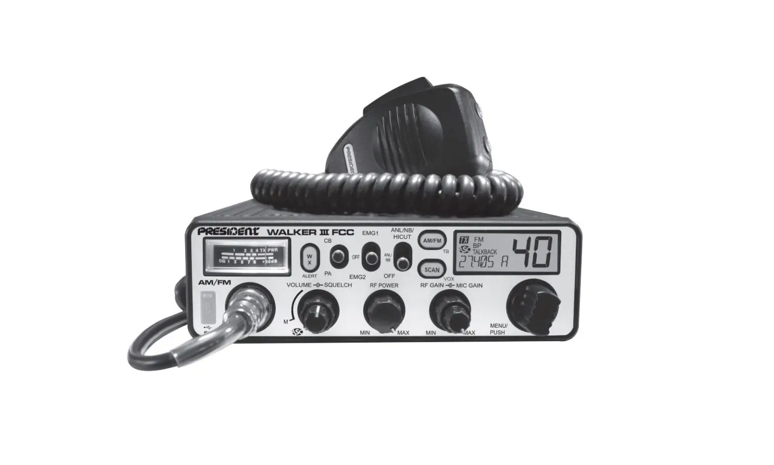 President Walker Iii Fcc Am Fm Transceiver Owner's Manual