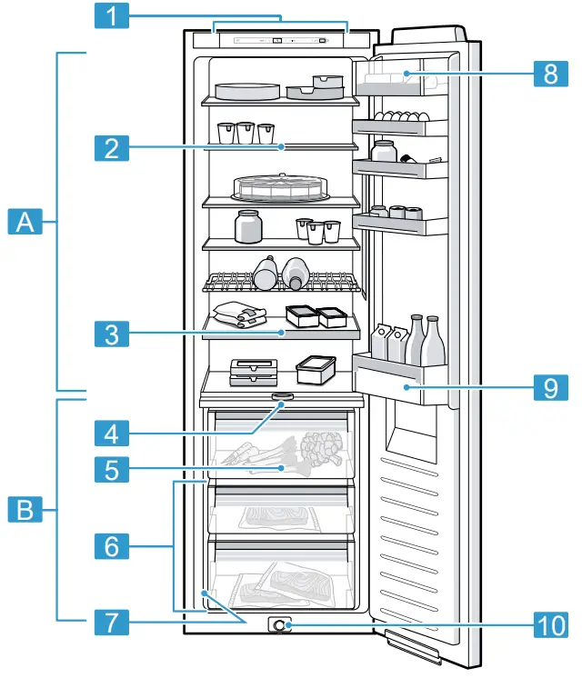 NEFF KI881 Built In Fridge - Appliance