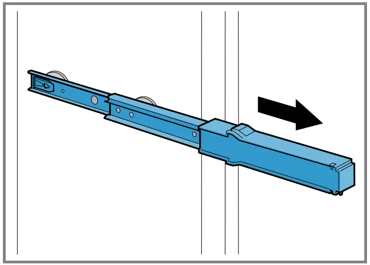 NEFF KI881 Built In Fridge - Removing telescopic