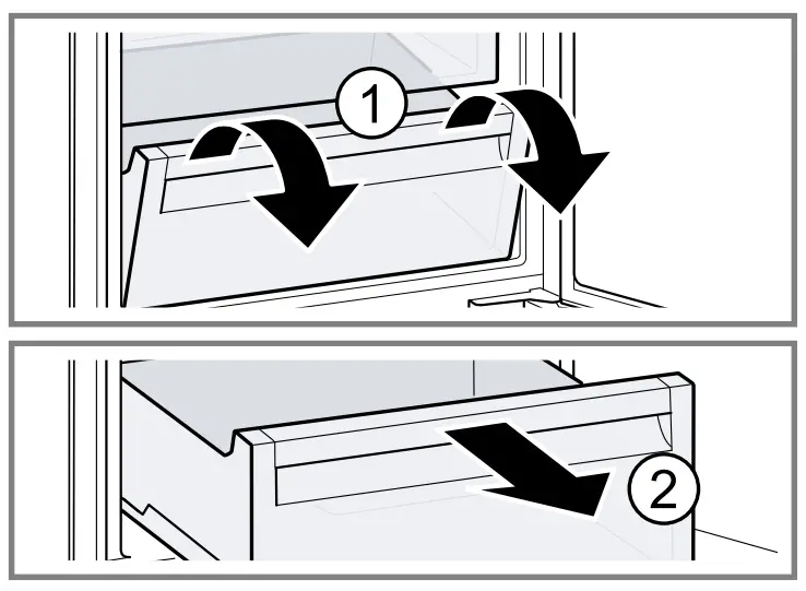 NEFF KI881 Built In Fridge - Removing2