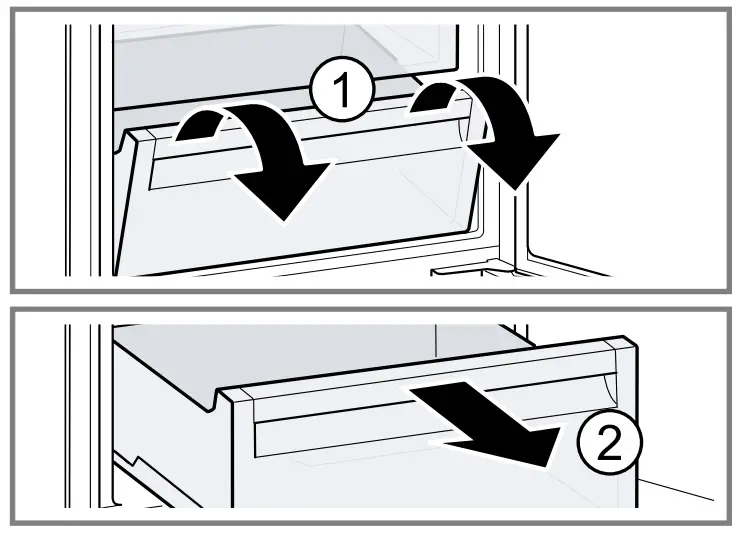 NEFF KI881 Built In Fridge - container