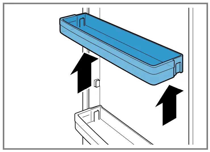NEFF KI881 Built In Fridge - door rack