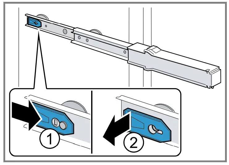 NEFF KI881 Built In Fridge - loosen the pin