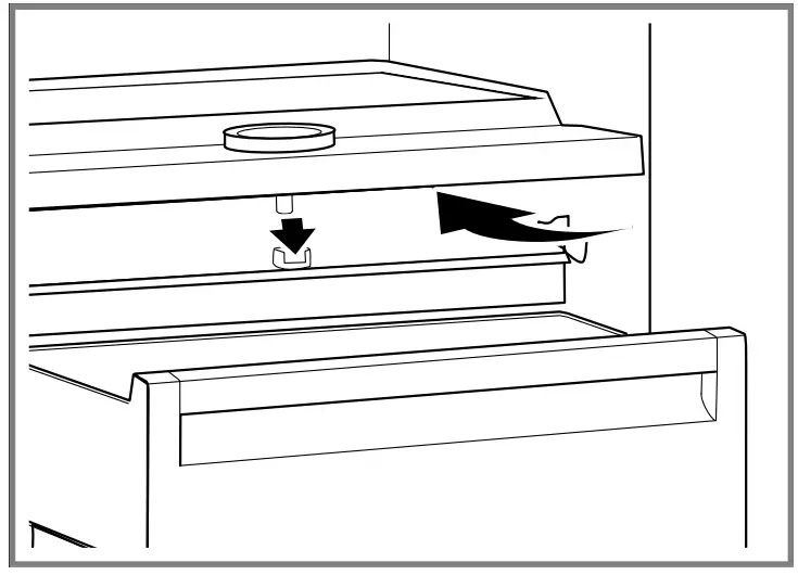NEFF KI881 Built In Fridge - partition and cover