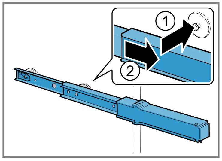 NEFF KI881 Built In Fridge - telescopic rails
