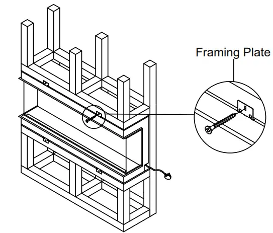 Charlton Jenrick i750e iRange Electric Fire - Framing Plate