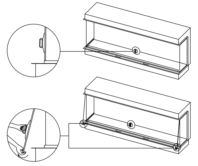Charlton Jenrick i750e iRange Electric Fire - glass panel1