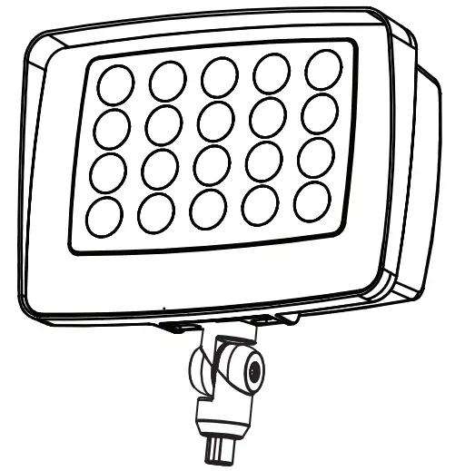 Commercial Electric PWRFX70-PC-4K-BZ Powerflood X High Output LED Commercial Flood Light