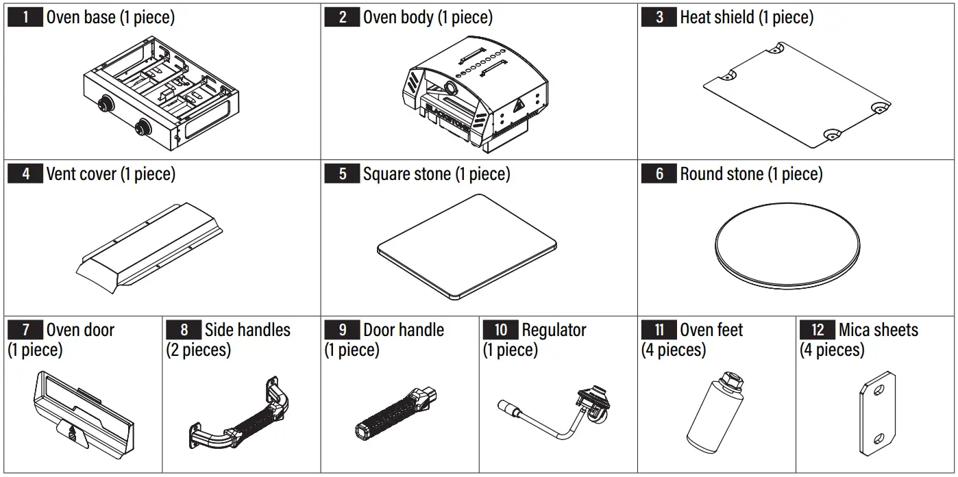 BLACKSTONE 6961 Portable Pizza Oven - ASSEMBLY 2