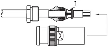 Pomona 5056 Triaxial Male 2 Lug Connector to Cable B3