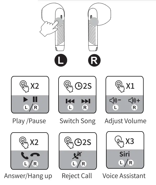 opewon J55 Wireless Earbuds - fig 2