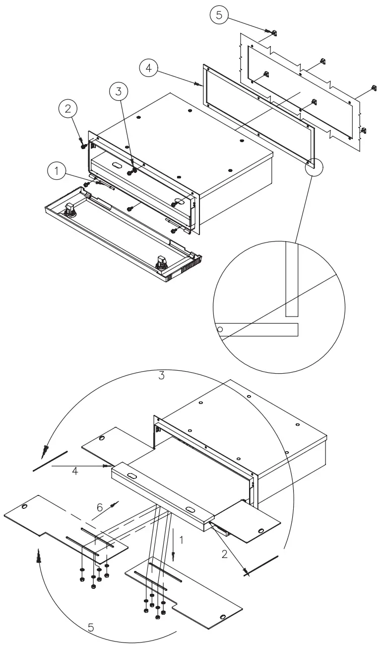 nVent HOFFMAN PKBC8R Proline Keyboard Compartment - Feager3