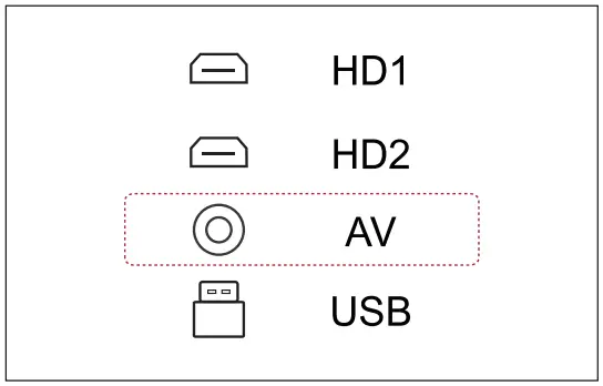 ULTIMEA Apollo P20 Portable Projector - AV mode