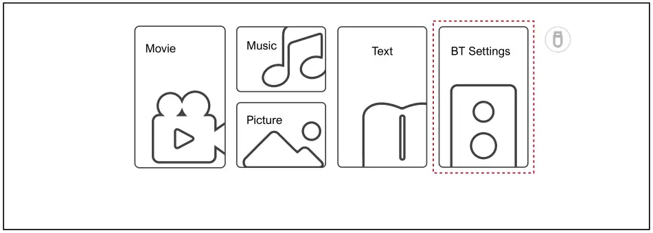 ULTIMEA Apollo P20 Portable Projector - BT settimgs